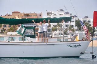 Briana and David aboard Tusitala.JPG