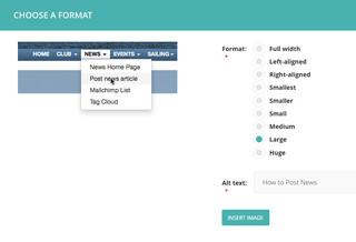 New NEWS Page - form 6 - set as Large